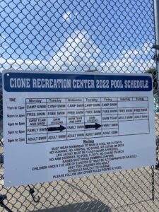 Cione public swimming pool