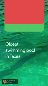 Deep Eddy Municipal Pool