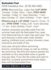 Turner Pool (Barksdale AFB Pool)